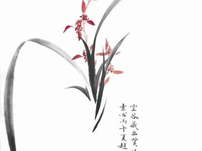 画家赵海旭老师新作《空谷幽兰》 46×69cm